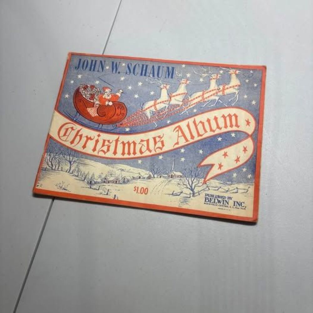 Vintage John W. Schaum Christmas Album Piano Sheet Music Book